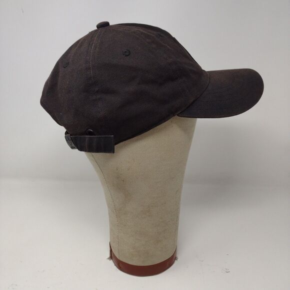 adidas Gold Trefoil Logo Black Slideback Hat Cap Adjustable Embroidered One Size - Picture 5 of 10